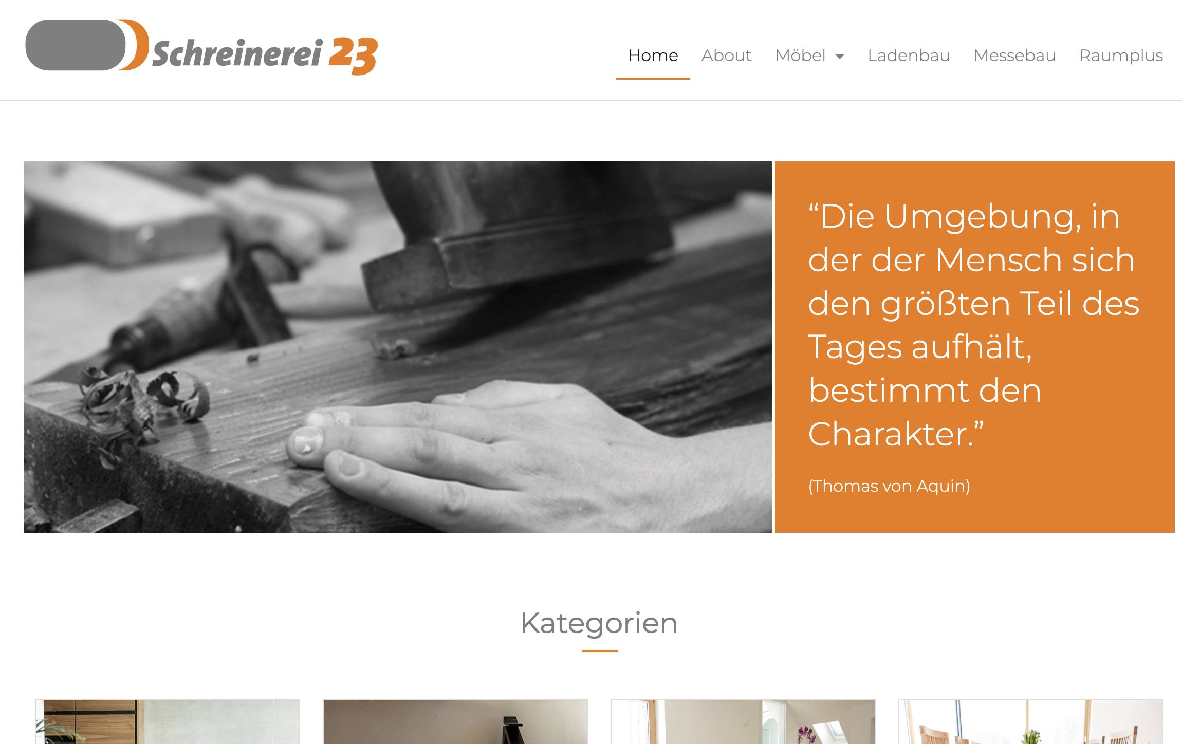 Homepage von Schreinerei23