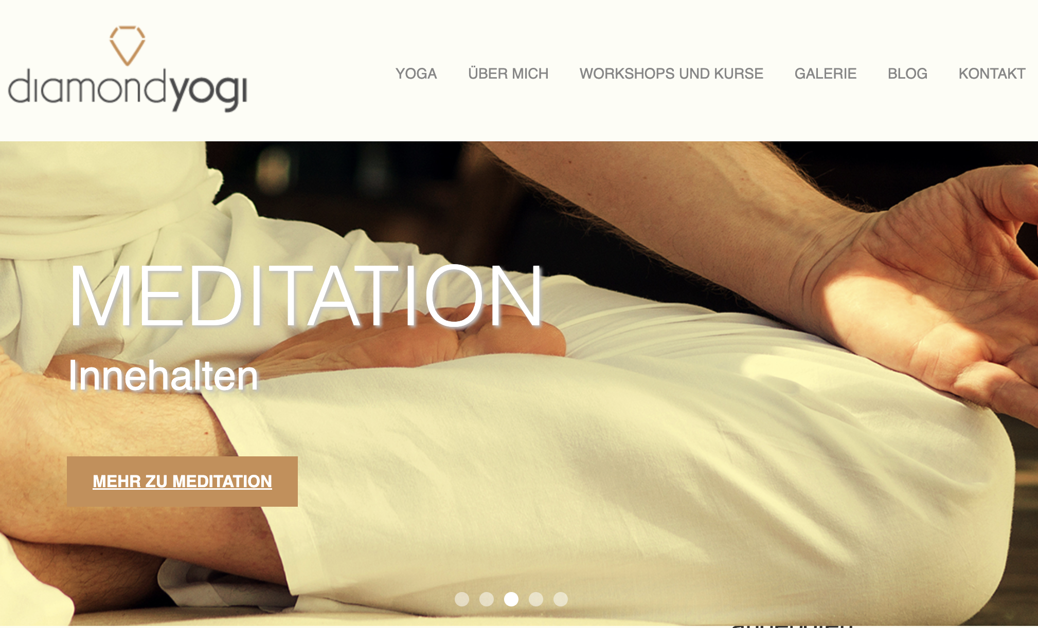 Homepage von Diamond Yogi